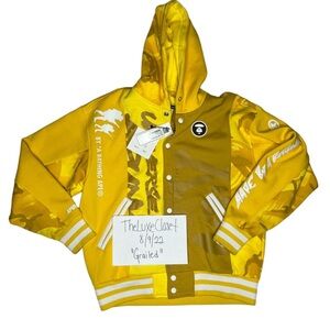 Yellow bape hoodie